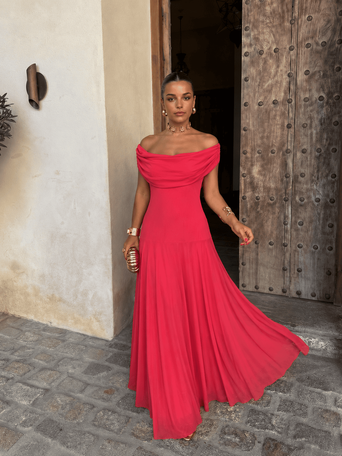 Amalfi | Vestido largo drapeado