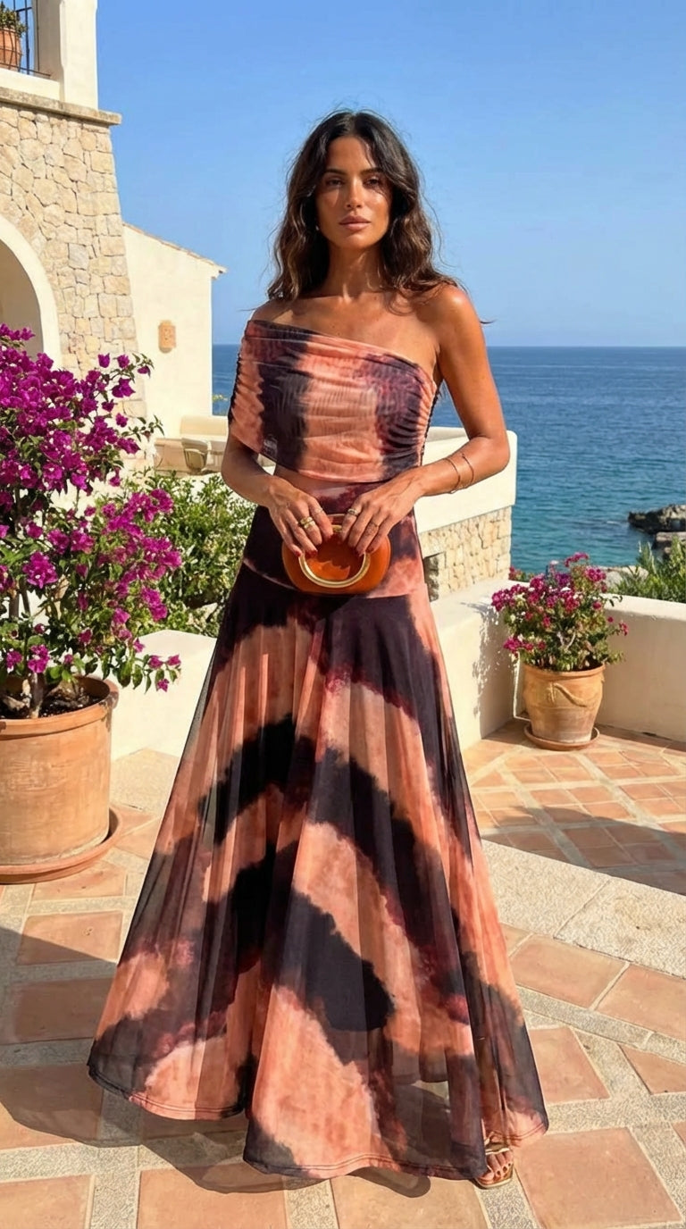 Positano | Vestido largo estampado