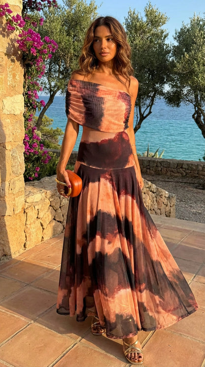 Positano | Vestido largo estampado